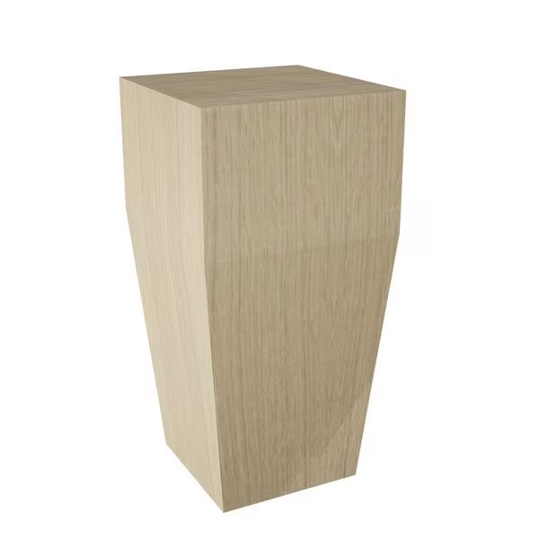 Square Craftsman Bun Foot - White Oak, Designs Of Distinction, Mfr#: 01705112WK1